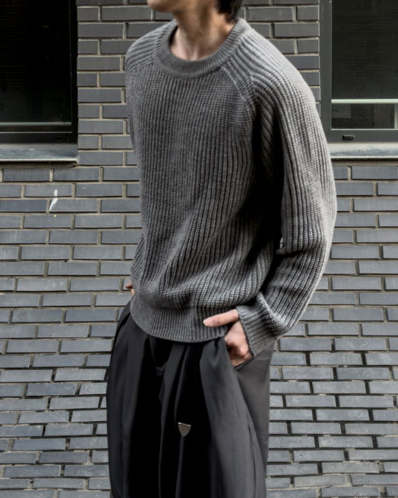 Hild Panel Cropped Hachi Knit
