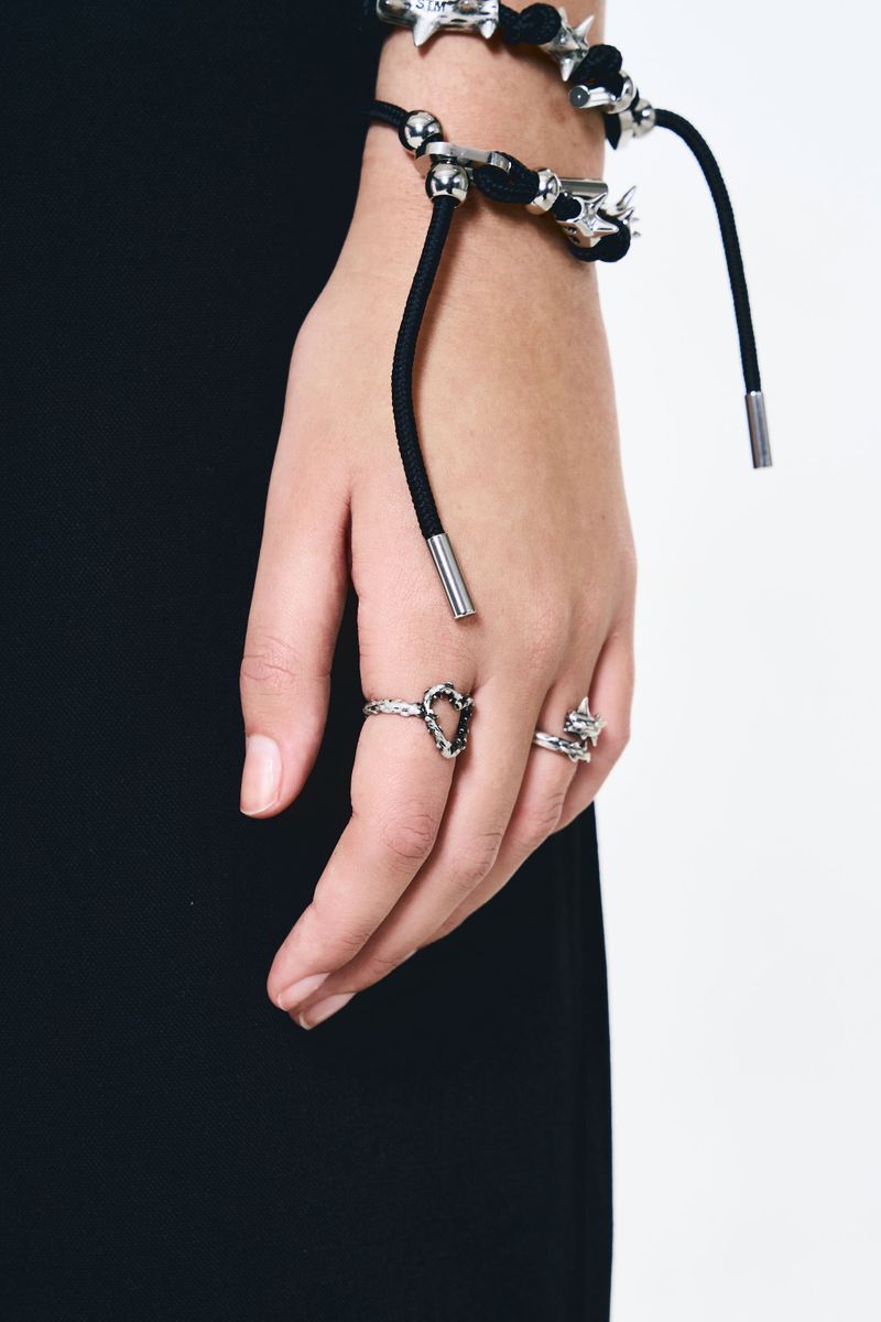 NO.611 [BURNISH] SPIKY HEART RING