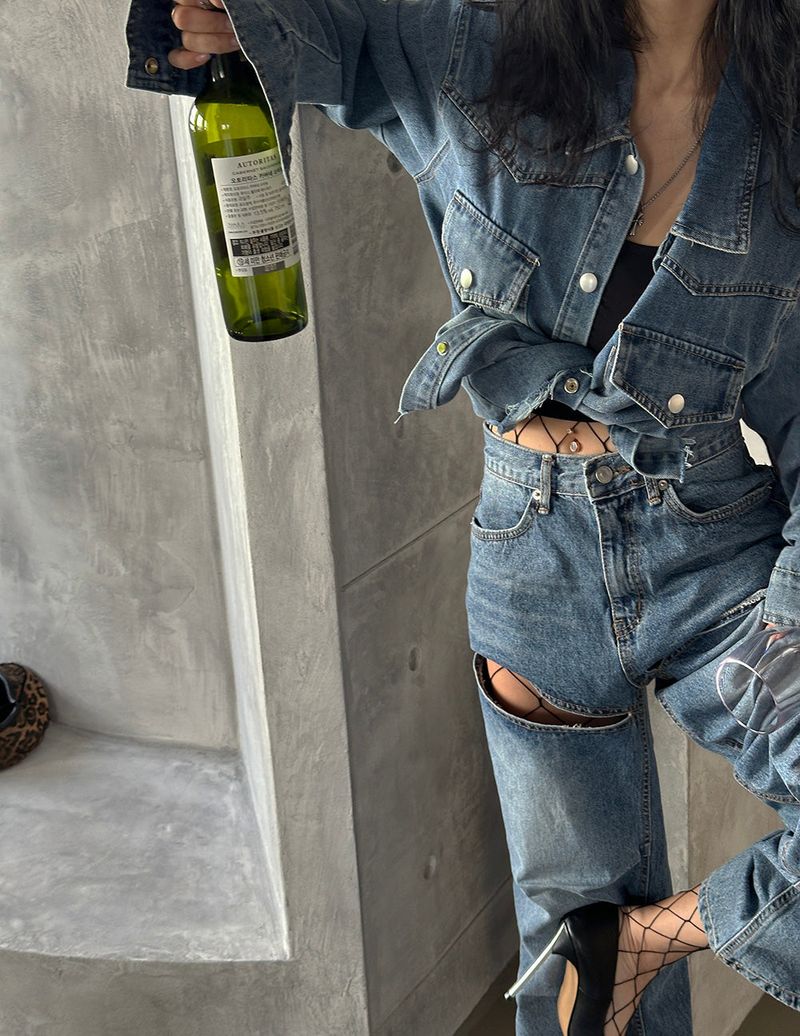 Bart Shirt Pad Jean Jacket