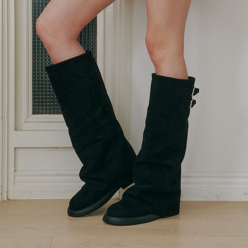 Buckle Long Boots