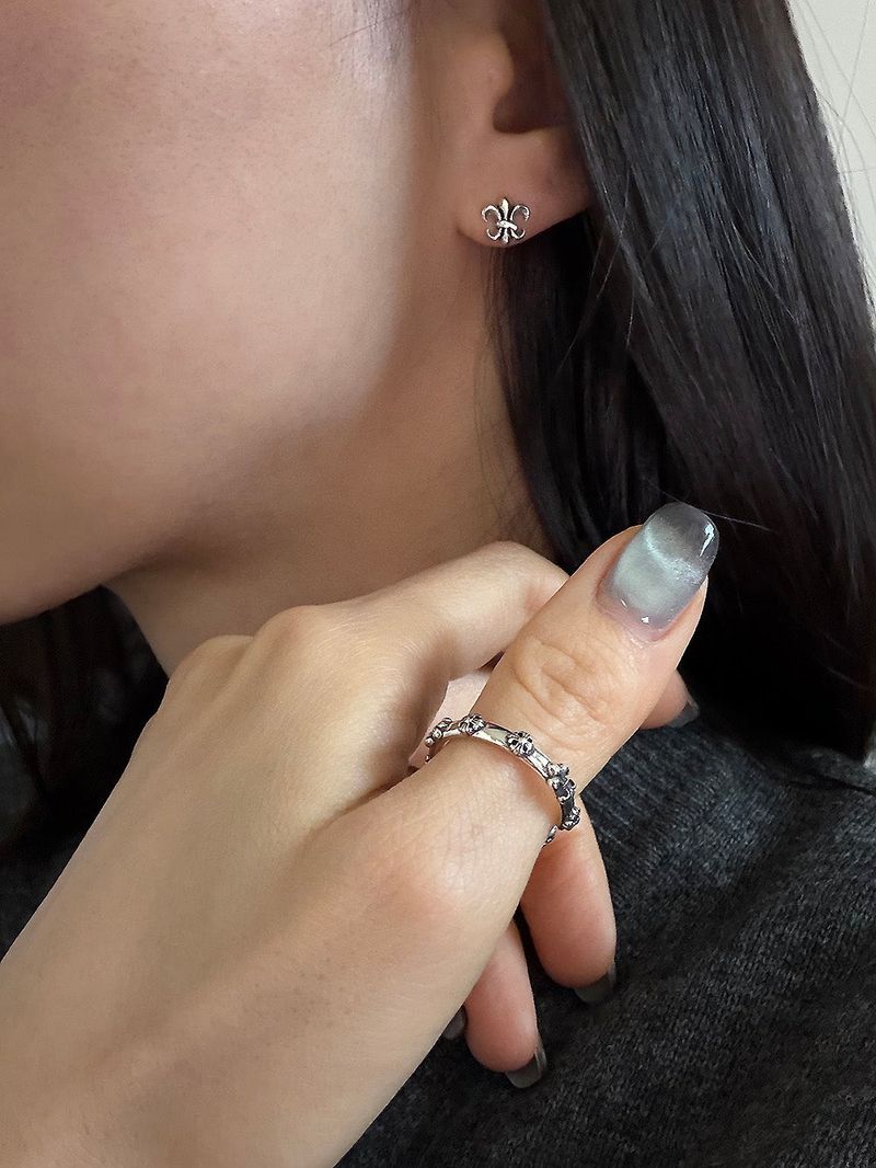 [925silver] Antique spear ring