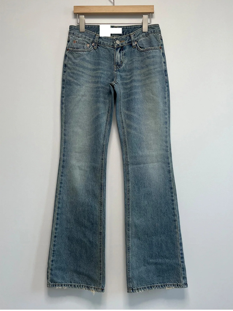 low-rise bootcut