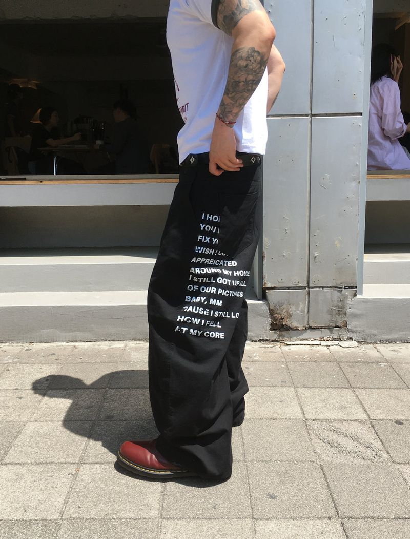 No.1754 C lettering cotton PT (3color)