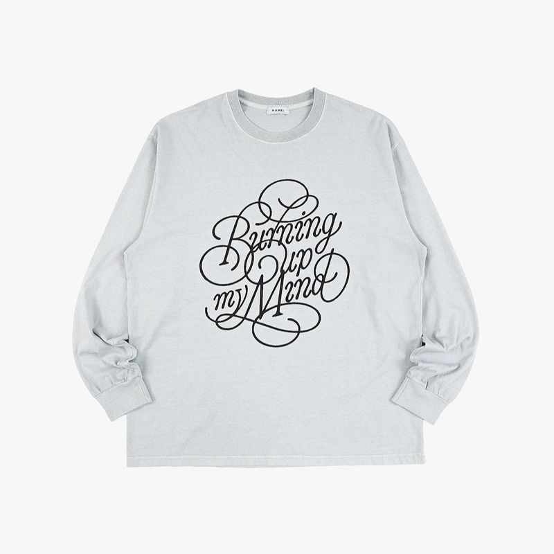 Running pigment dying long sleeve