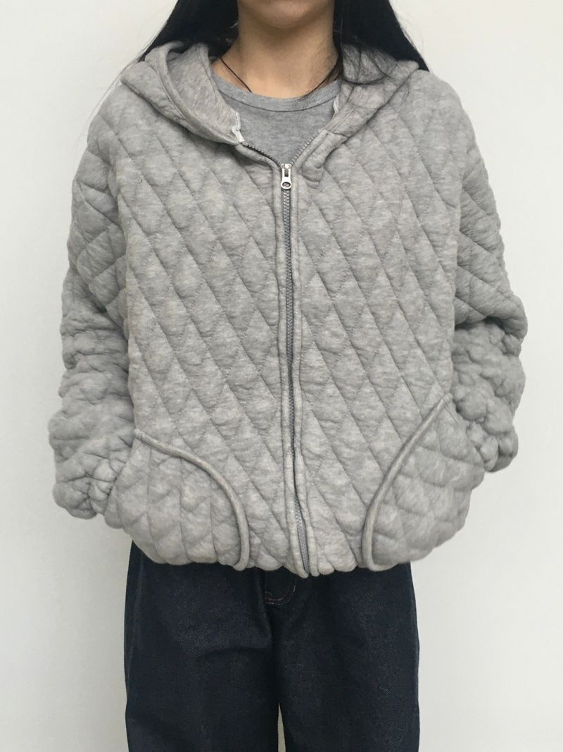 Marron Quilted Jumper (3c)