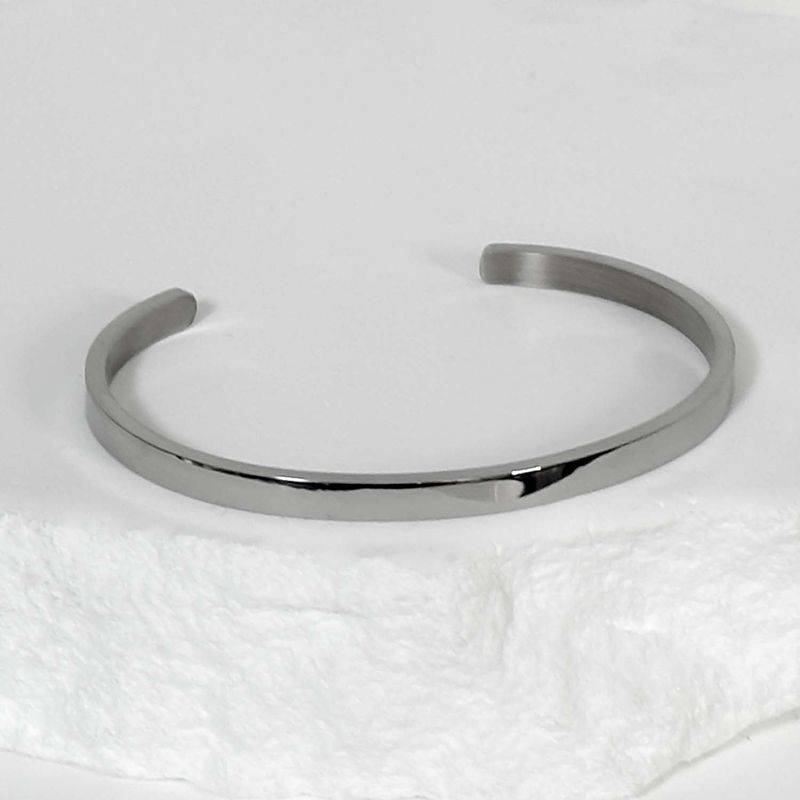 BLESSED BULLET（ブレスドブレット）の「ss-4mm NONE LOGO SIMPLE BANGLE_silver（Accessories）」
