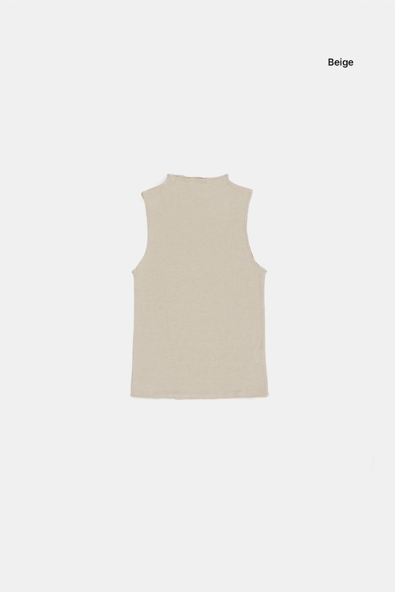 Bambi high-neck sleeveless top