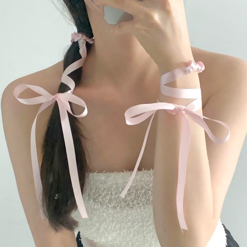justformes2（ジャストフォーミー）の「Ribbon Satin Scrunchies (5 colors)（Hair Accessories）」