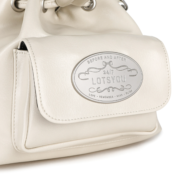 Luna Bucket Bag Ivory