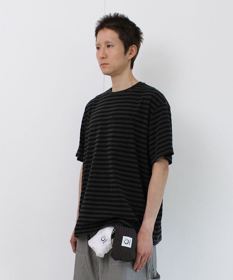 Stripe Vintage Pocket Damage Tee