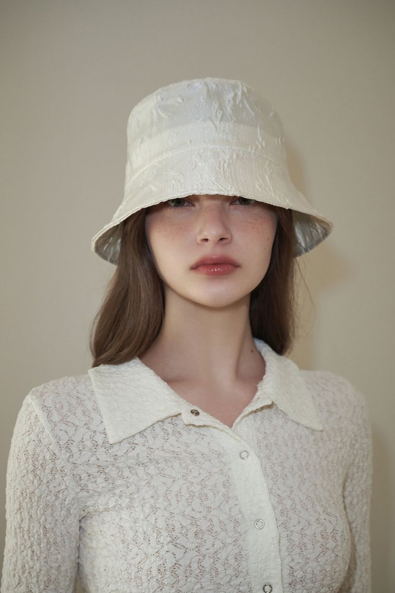 SOUFFLE bucket hat_ivory
