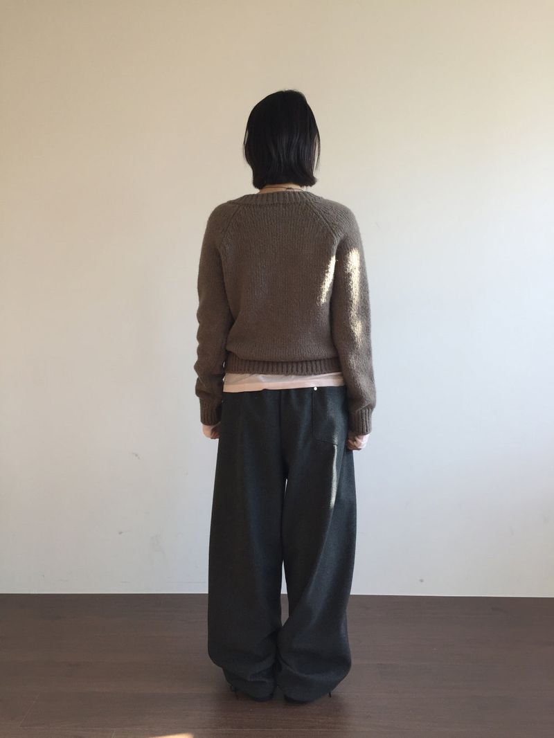 Lambswool alpaca knit (4color)