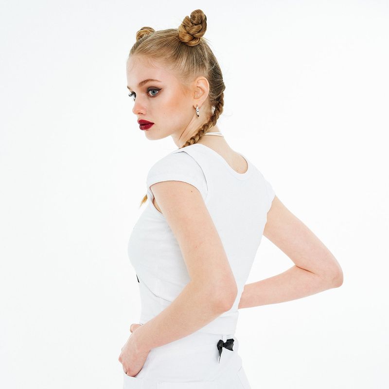 Rose Butterfly T-shirt [White]