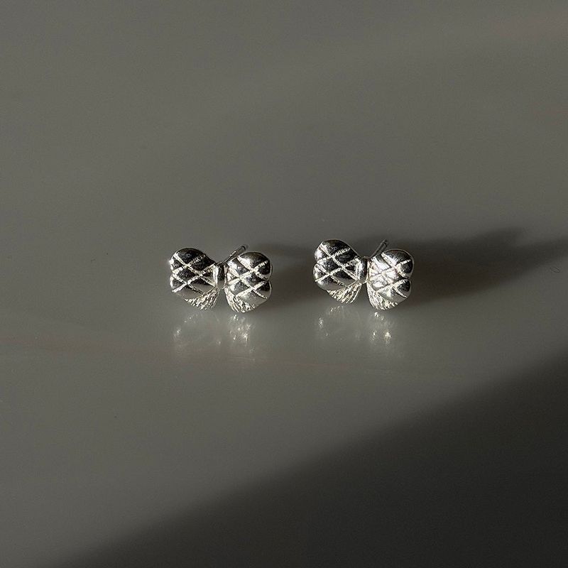 MOSXE（モスクス）の「[925silver] キルティング リボンピアス（アクセサリー）」