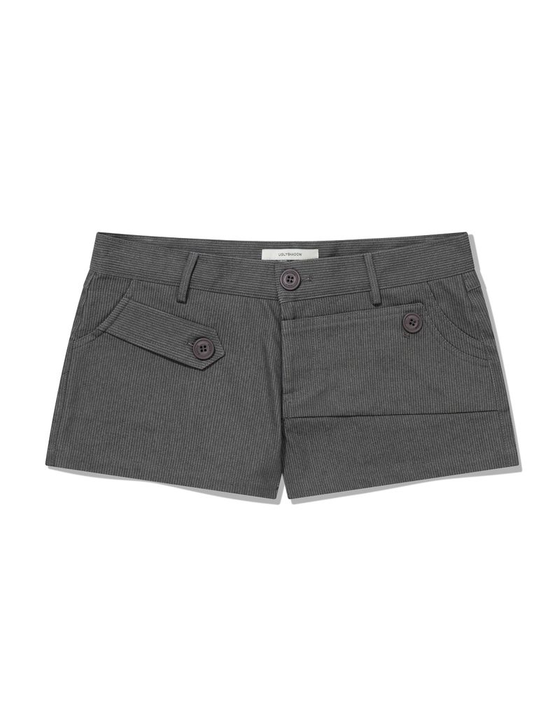 STITCH POINT SHORTS(GREY)