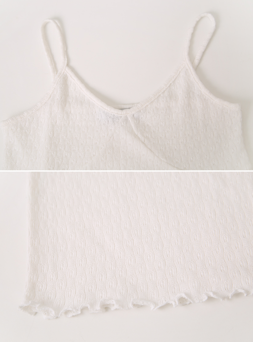 FL Eyelet Lace Layered Sleeveless (3color)