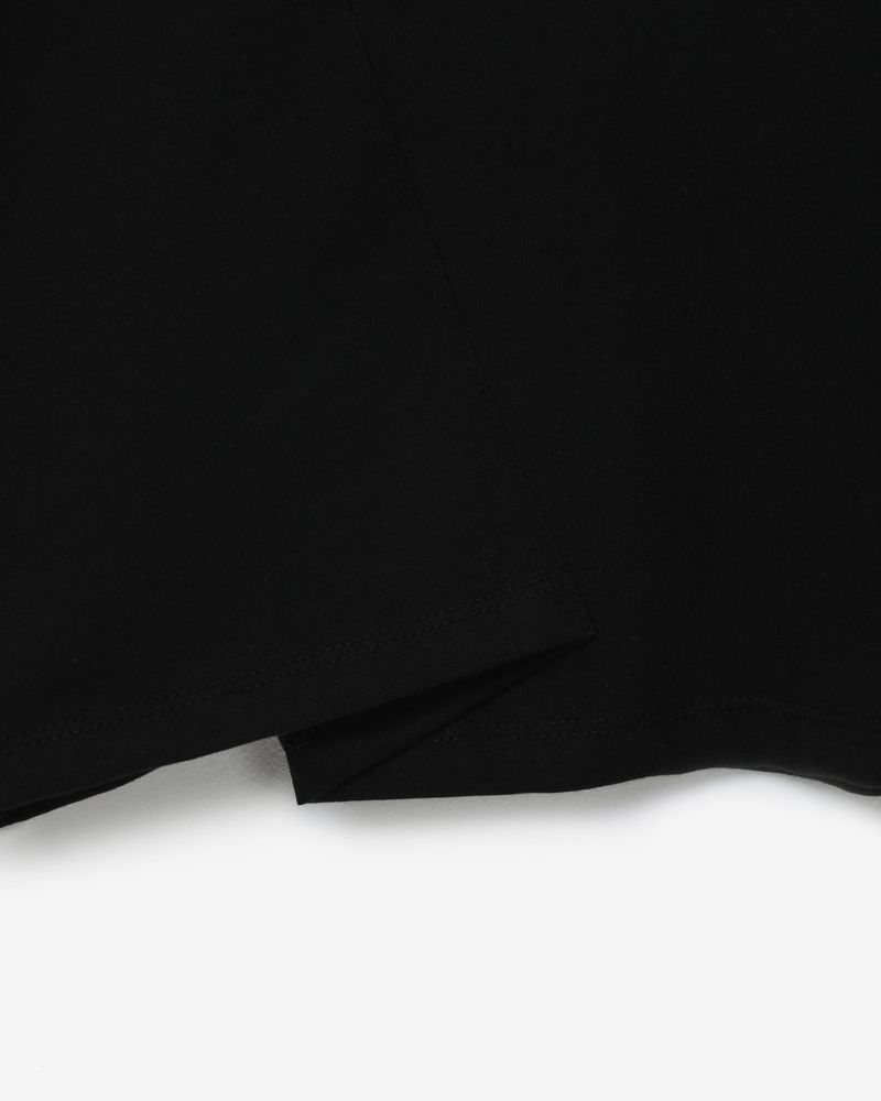 circle lettering 1/2 T-shirt [ black ]