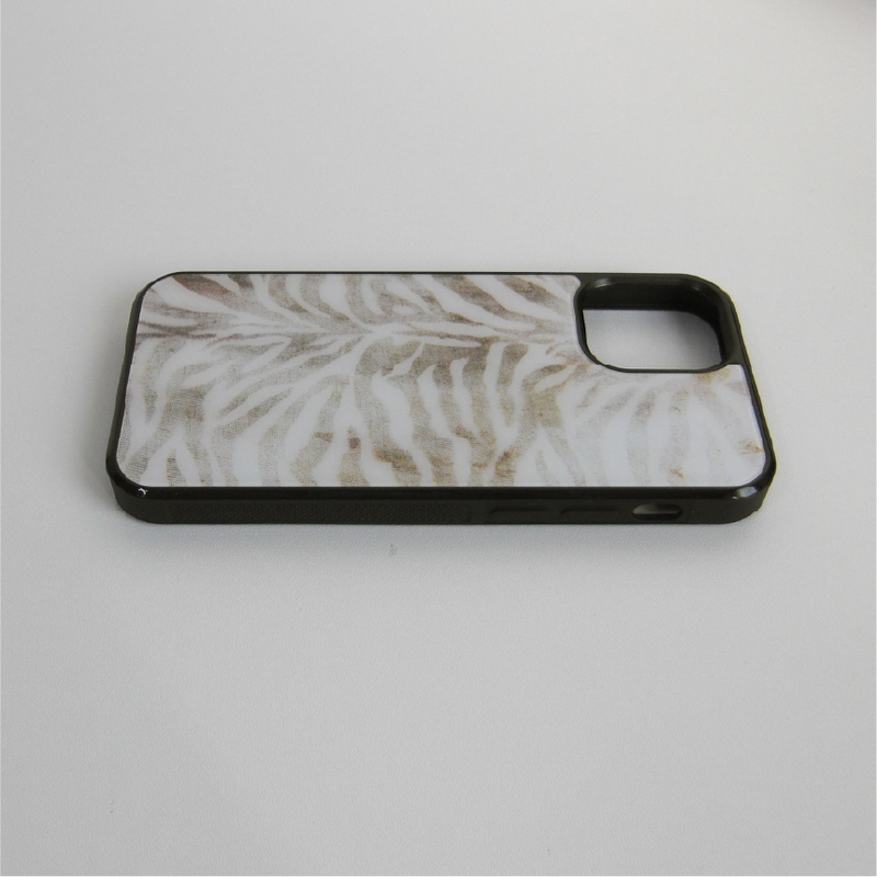 [MADE] zebra glass bumper case (brown)