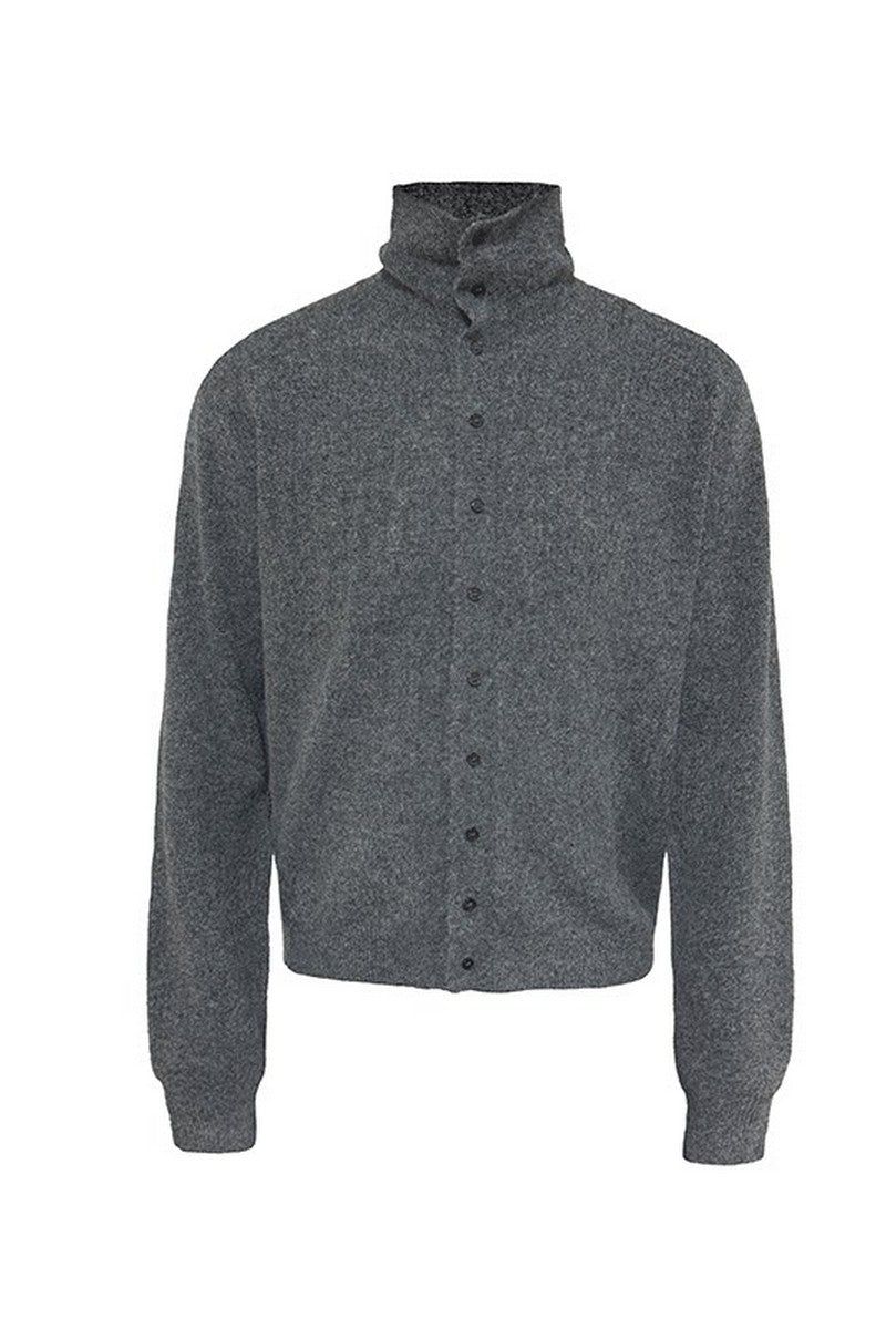 Marl Turtleneck Cardigan