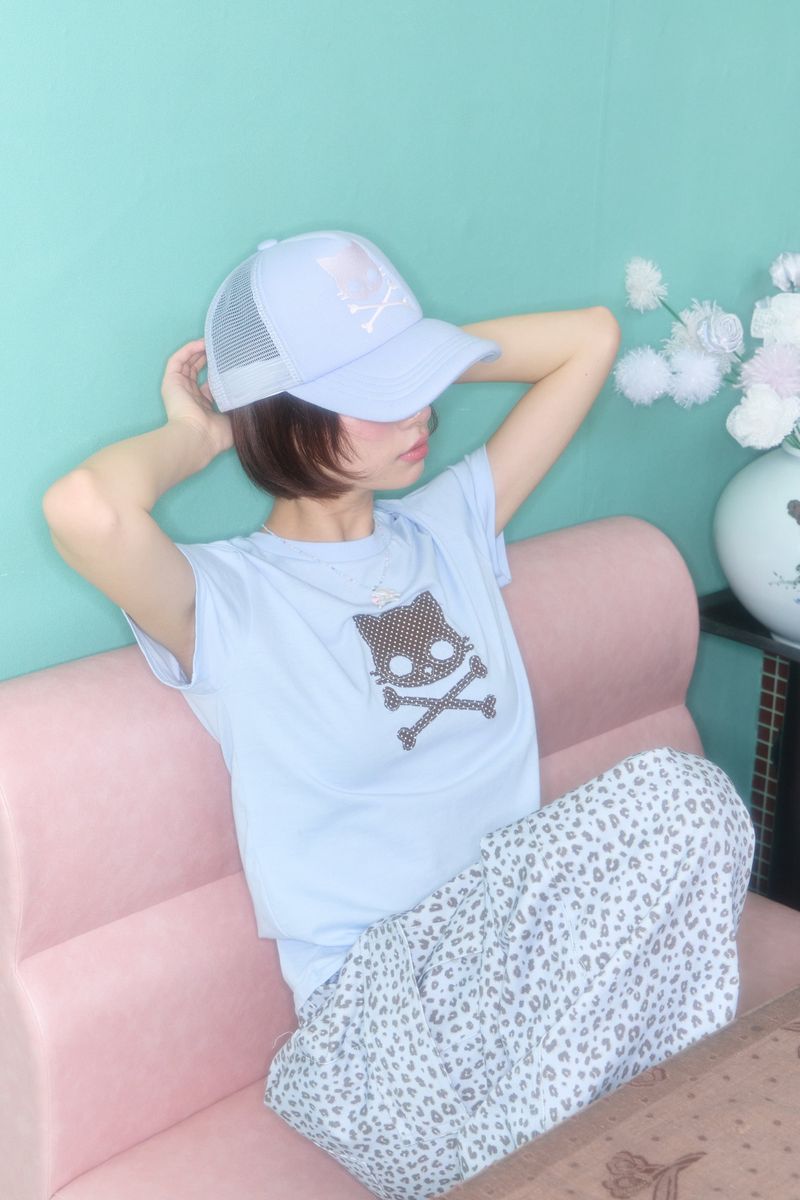 KIRI SKULL TRUCKER CAP (BLUE)