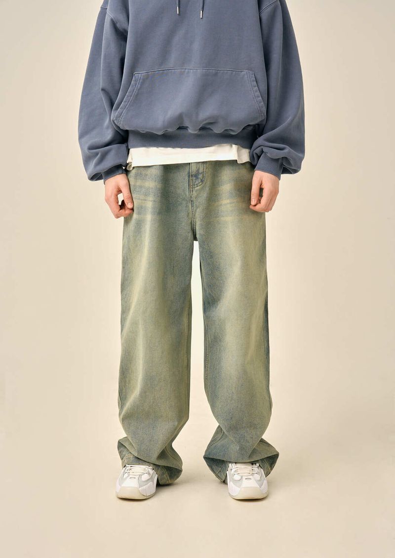 GUBIN(グビン)の「ヴィンテージウォッシュドデニムパンツ(パンツ)」