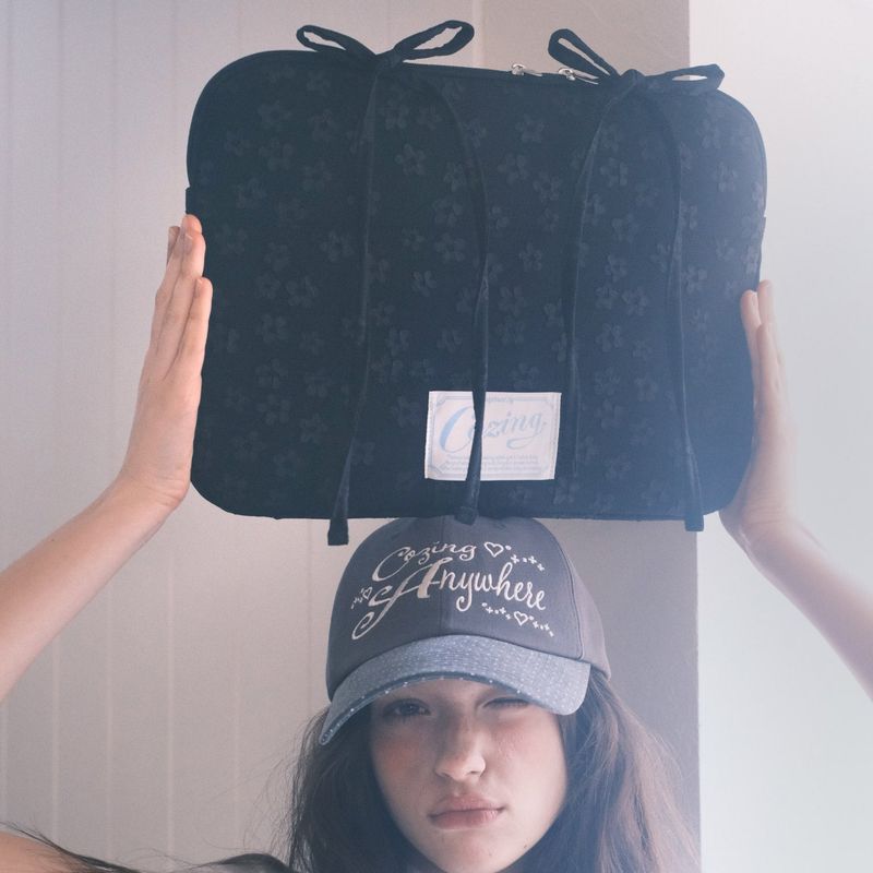 Bedding Notebook Pouch_jacquard black