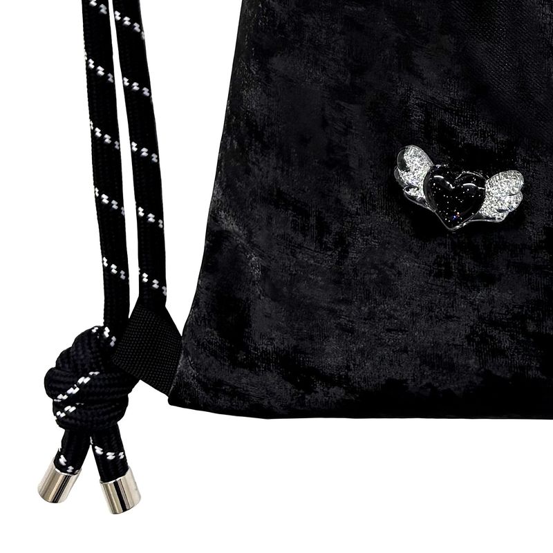 Heart Wings Gym Sack [Black]