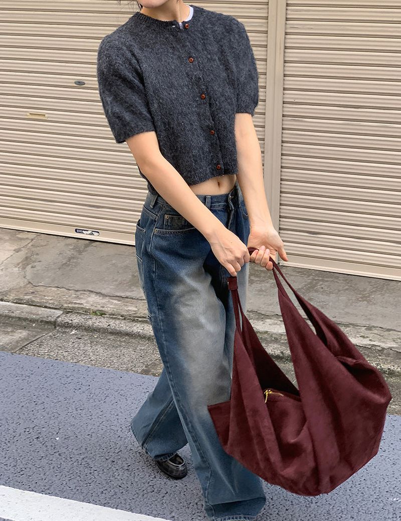 SUEDE BAGUETTE BAG (2C)