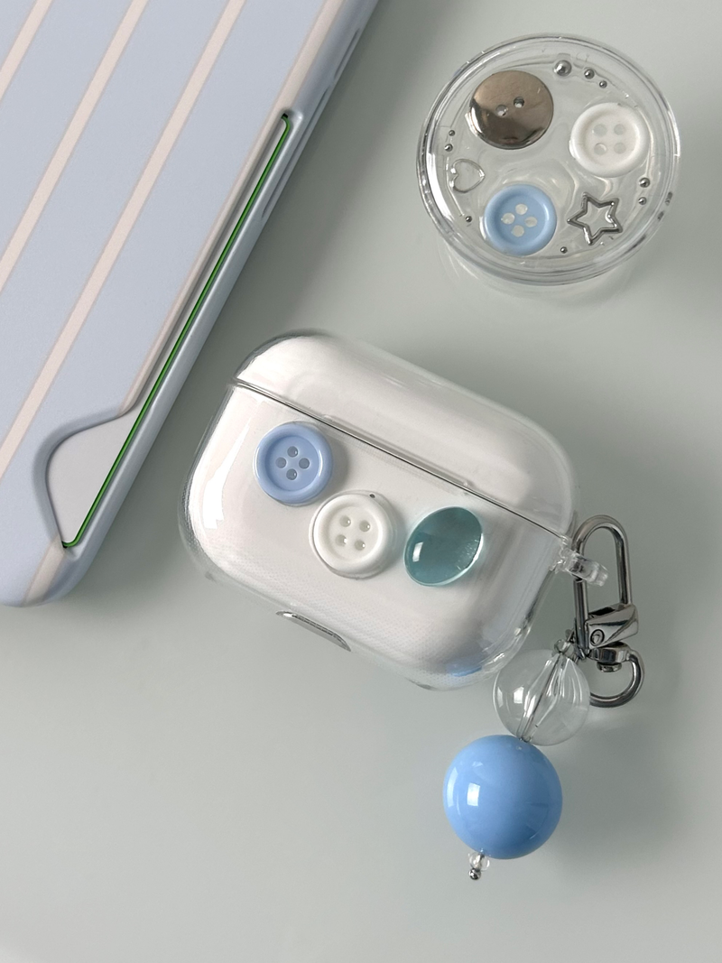 Milk Button AirPods 1/2 Case(3color)
