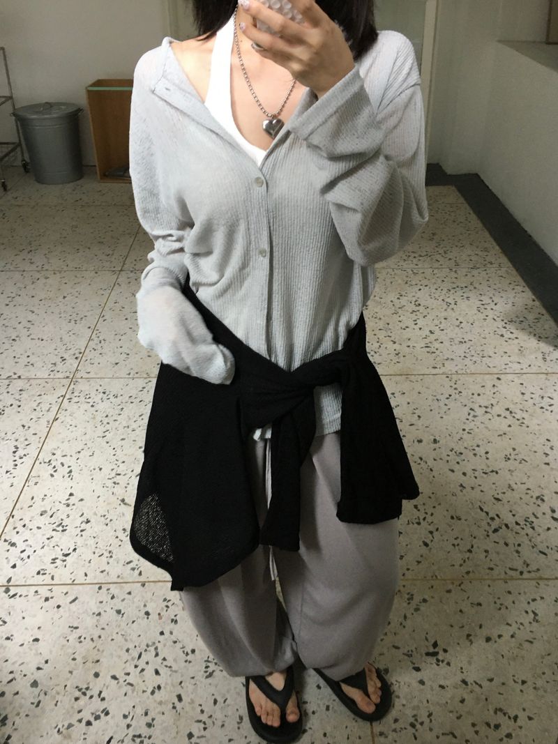 Harem Rayon Wide Banding Pants (3c)
