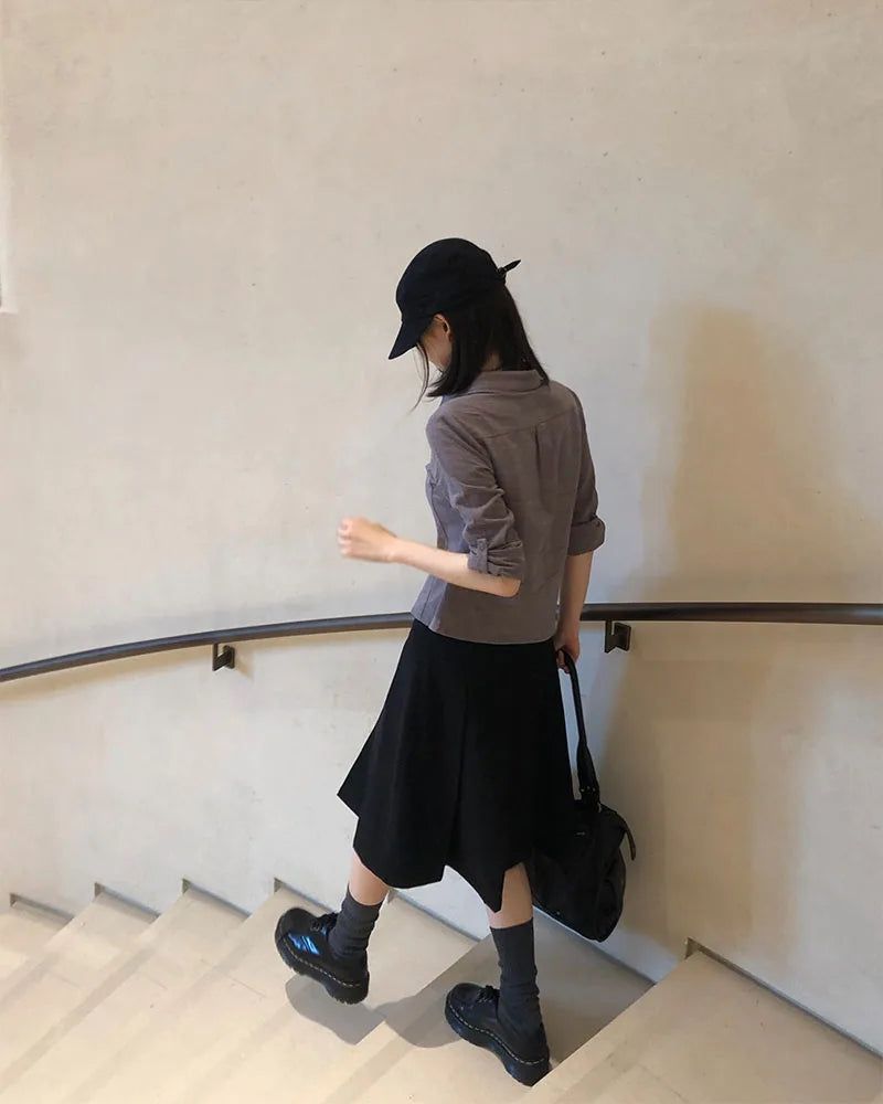 [ORIGINAL] Andy Wool Pleated Skirt