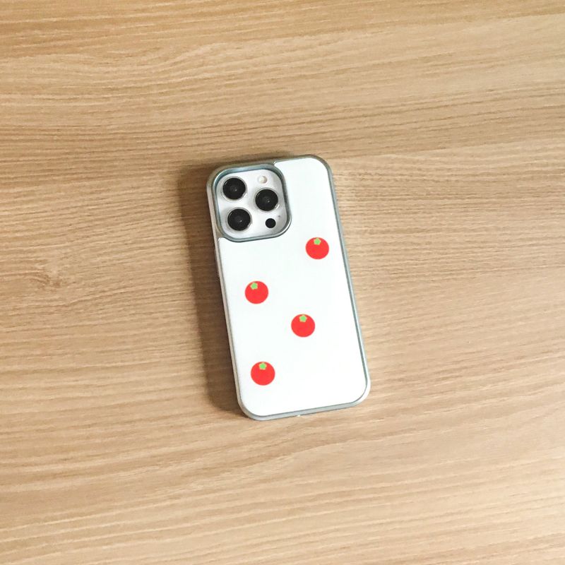[made] cherry tomato  (silver epoxy bumper case)