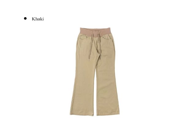 T-Shion Rivet Pocket Banding Bootcut Pants