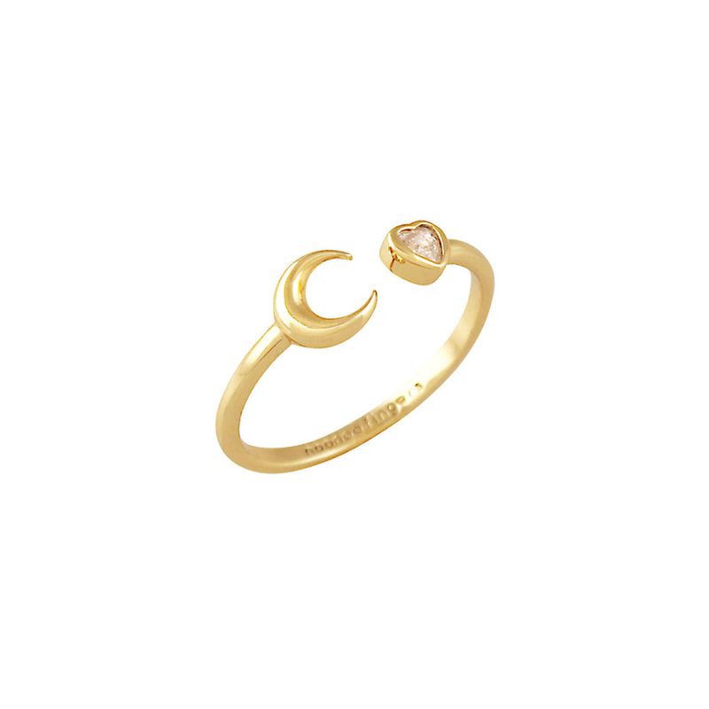 HEART CRESCENT RING