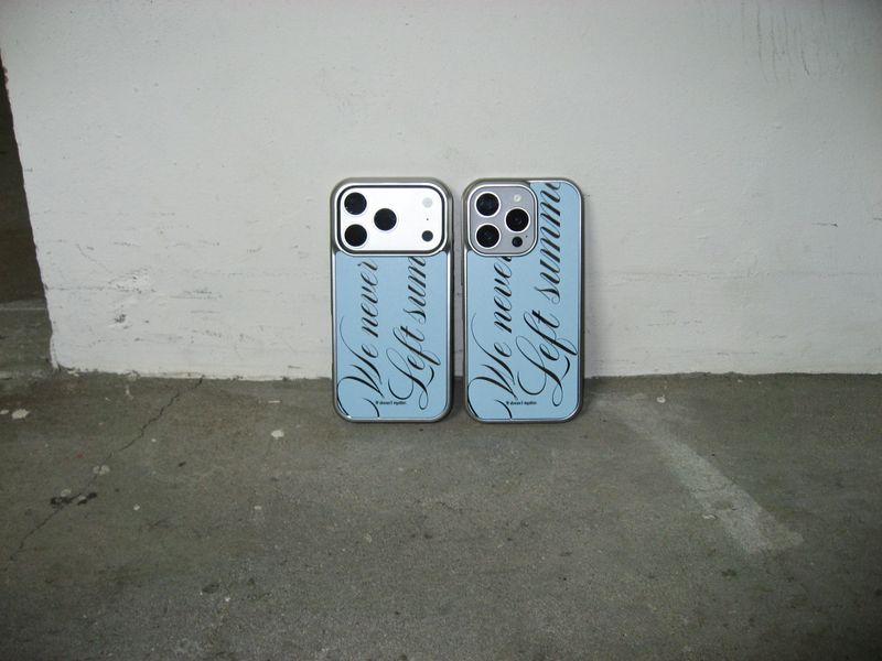 We never left summer phone case (Blue)