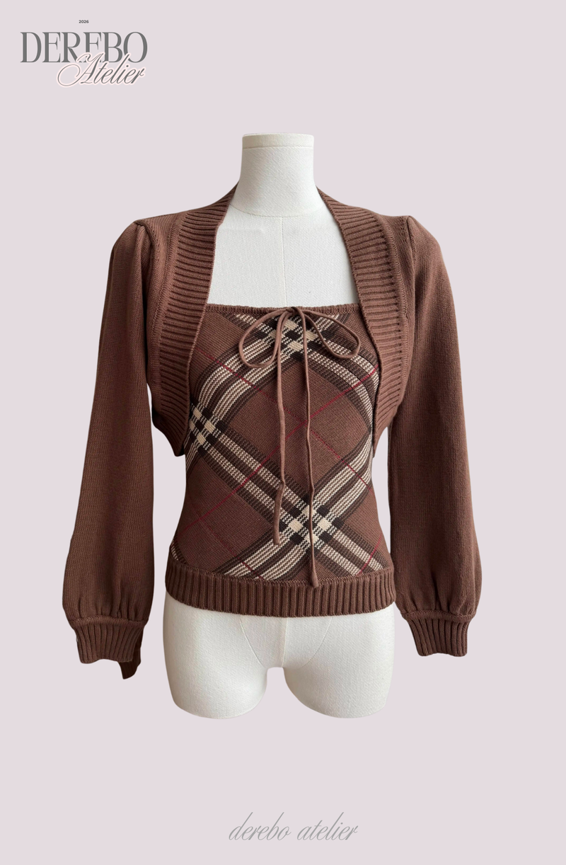Heritage Brown Bolero Two-Piece Top