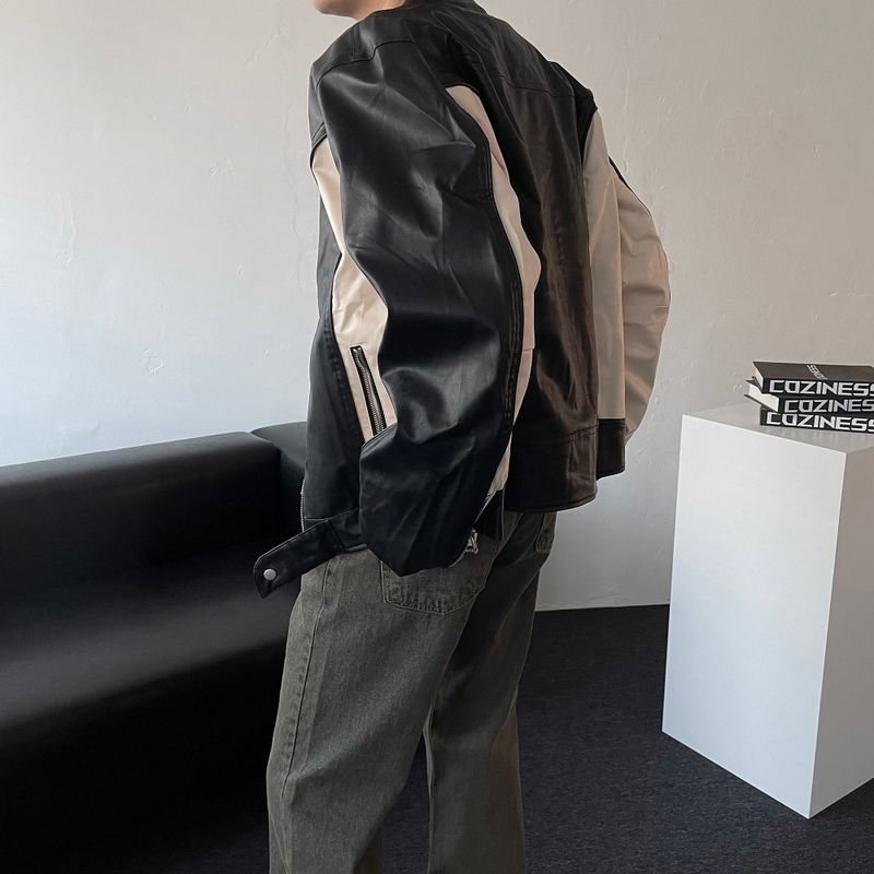 RU23118 Buffing Leather Jacket (2 colors)
