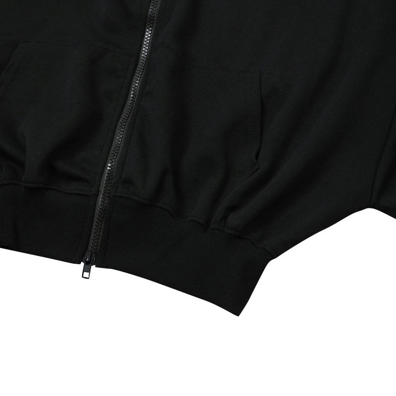 MUCENT DENVER 2-WAY CROP HOOD ZIP-UP WOMEN (Black, Gray)