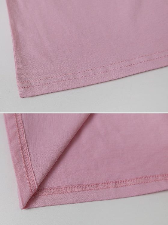 Basic Round Short Sleeve T-shirt (5color)