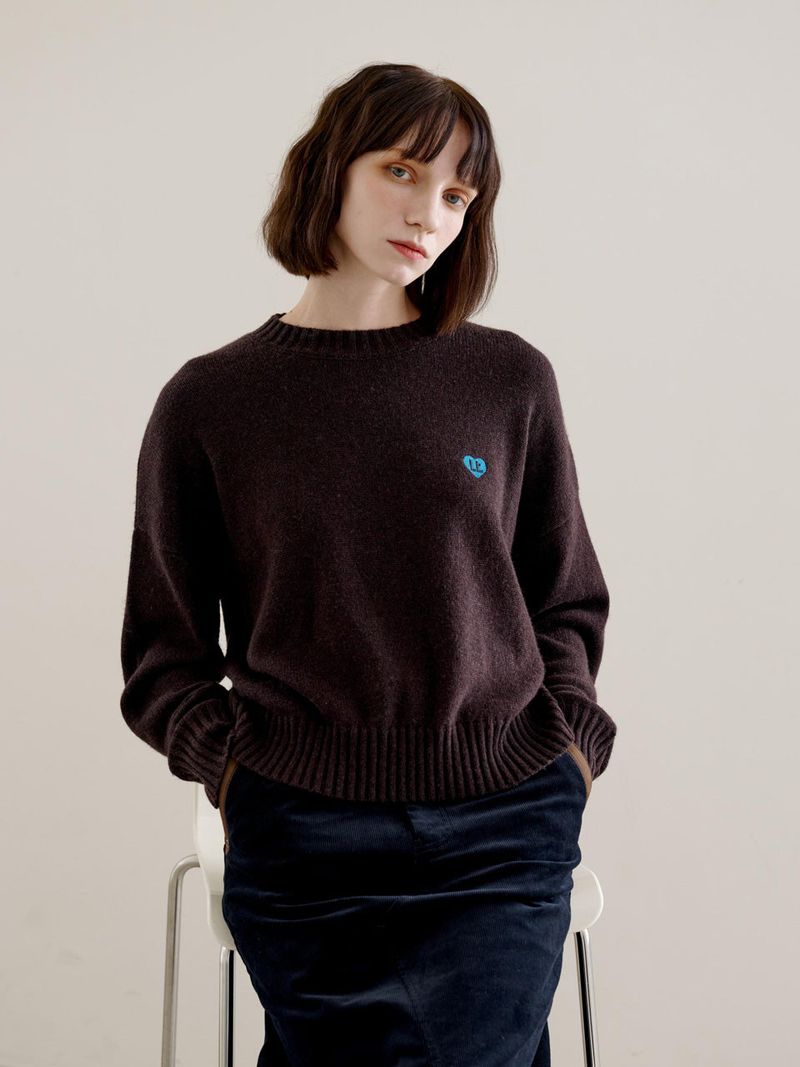LETOILE(レトワール)の「LETOILE HEART LOGO KNIT(Tops)」