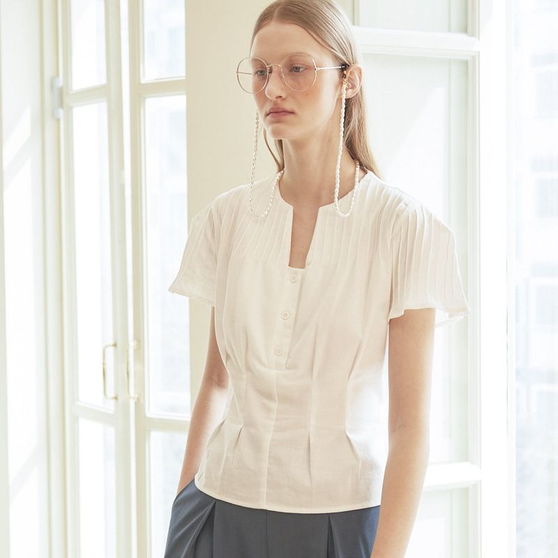 VITALSIGN（バイタルサイン）の「[LINE] Line Point Dart Blouse（Tops）」