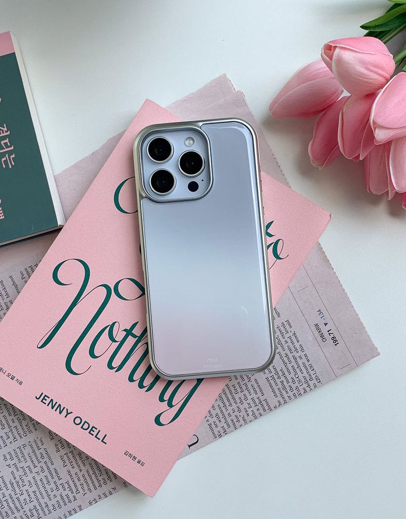 Mint Moment（ミントモーメント）の「[MADE]FADE シルバー エポキシ iPhoneケース（Smartphone Accessories）」