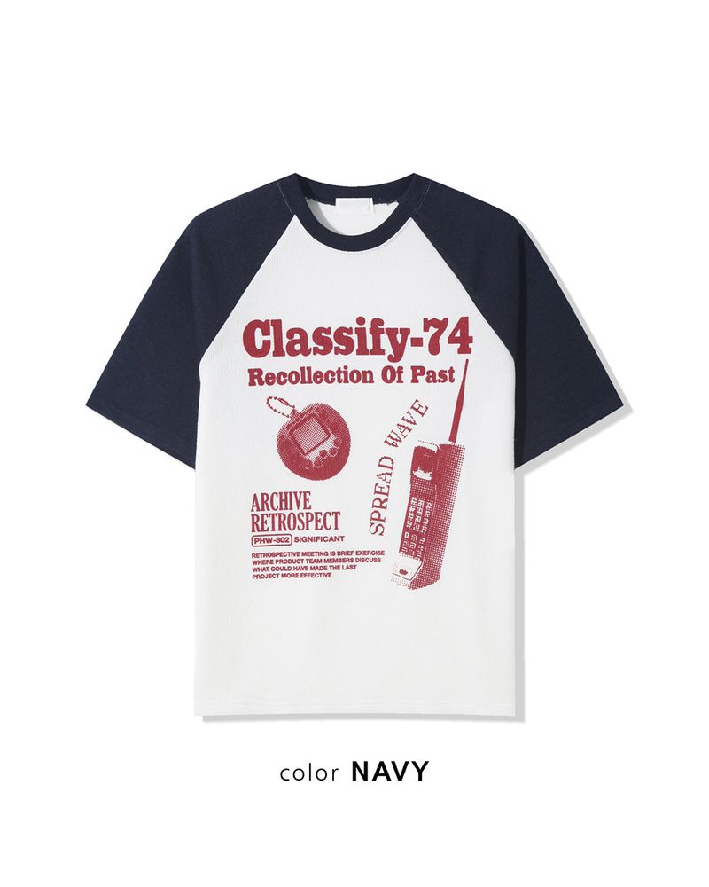 Ragiv Graphic Raglan Knit Short Sleeve
