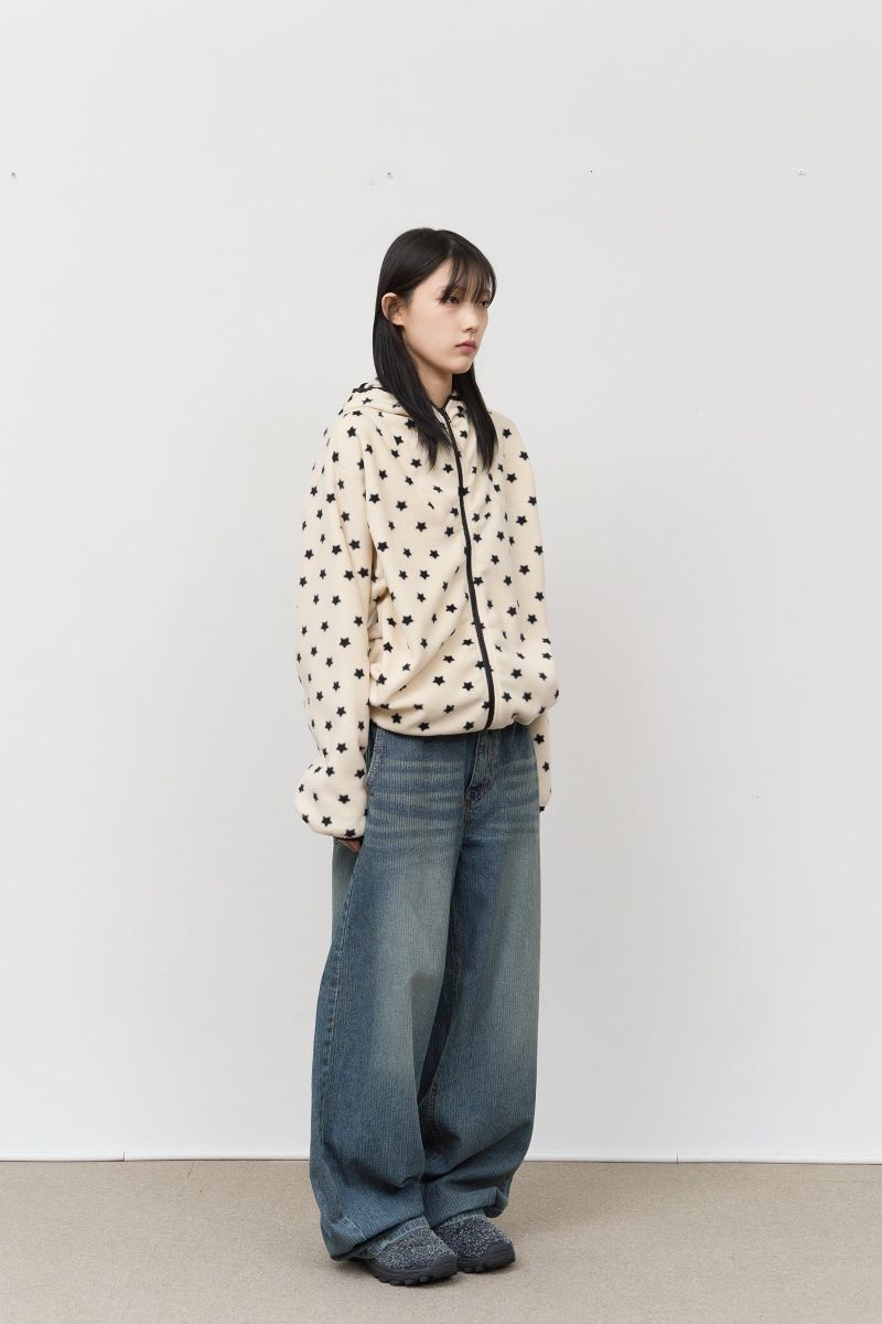 (W) Bubble Star Fleece Jumper