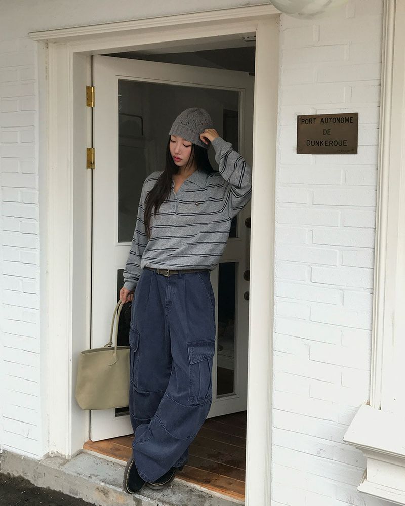[ORIGINAL] Kinder Pigment Cargo Wide Pants