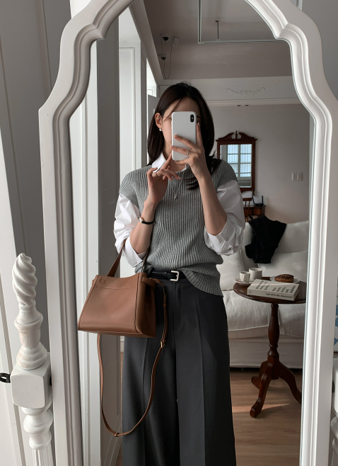 Lesen Tension Wide Slacks / 4 colors