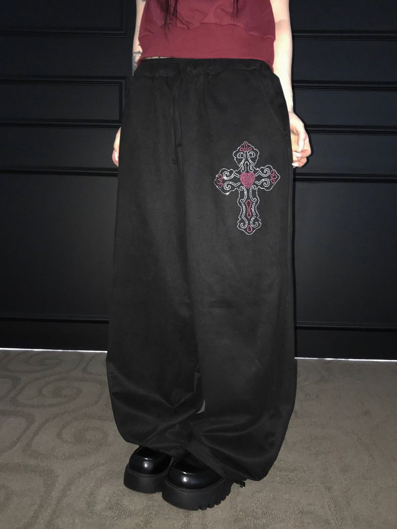 kitsch suede peace pt (2 color )
