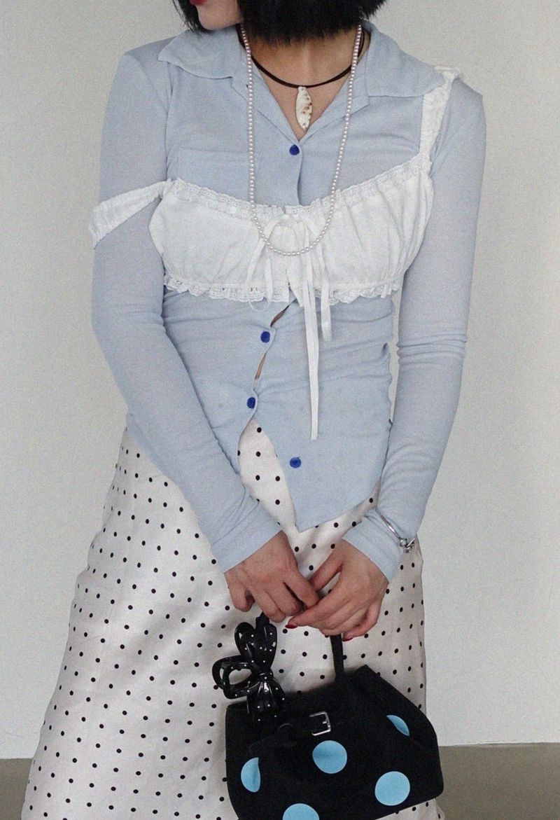 WHITE EYELET LACE BUSTIER CROP TOP