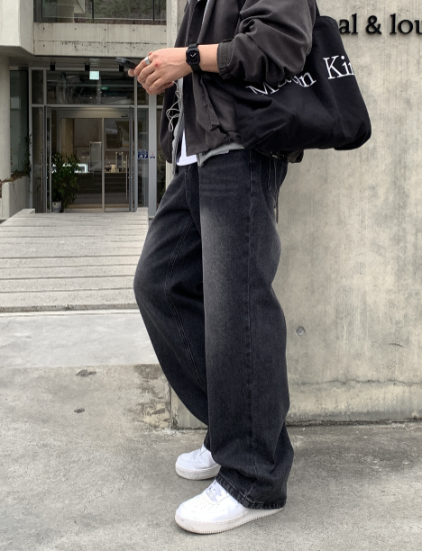 Nechis Washed Wide Denim Pants