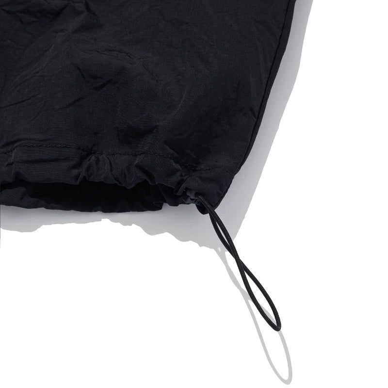 RIPSTOP 2WAY ZIP-UP JACKET [BLACK]